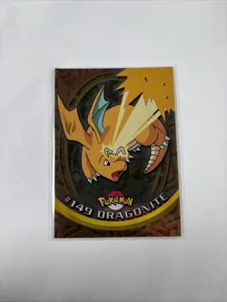 2000 Topps Pokemon TV Series Blue Logo Dragonite #149 Holo - Image 1