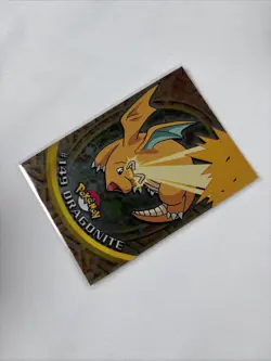2000 Topps Pokemon TV Series Blue Logo Dragonite #149 Holo - Image 2