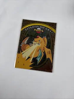 2000 Topps Pokemon TV Series Blue Logo Dragonite #149 Holo - Image 4