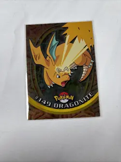 2000 Topps Pokemon TV Series Blue Logo Dragonite #149 Holo - Image 1
