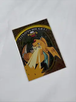 2000 Topps Pokemon TV Series Blue Logo Dragonite #149 Holo - Image 3