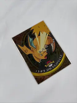 2000 Topps Pokemon TV Series Blue Logo Dragonite #149 Holo - Image 5