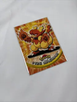 2000 Topps Pokemon TV Series Blue Logo Magmar #126 - Image 5