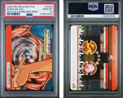 PSA 10 2025 CERT FLAREON/CHANCEY 2004 POKEMON JPN E BATTLE FRLG CHARIZARD #A002 - Image 1