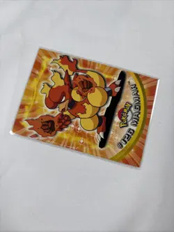 2000 Topps Pokemon TV Series Blue Logo Magmar #126 - Image 4