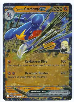 Pokemon TCG Cynthia's Garchomp ex 104/182 - See Photos/Desc - Image 1