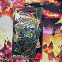 Pokemon Mega Evolution Premium Checklane Blister Pokemon Booster Pack Tyranitar - Image 1