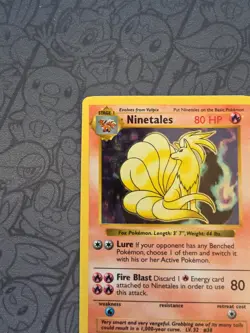 Pokemon: Ninetales Shadowless #12/102 Holo Rare Base Set 1999 WOTC - MP - A92 - Image 3