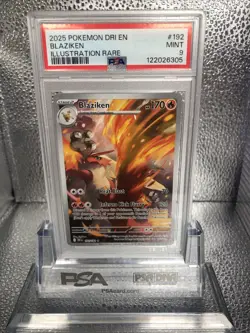 Pokemon Blaziken 192/182 IR - Destined Rivals - Scarlet & Violet - PSA 9 Mint - Image 1