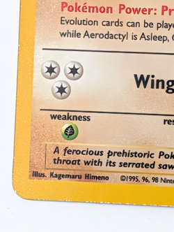 1st Edition Aerodactyl 1/62 Fossil Holo Pokemon - Image 3