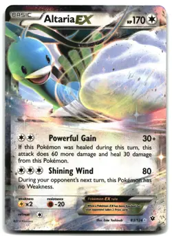 Pokemon Altaria EX HOLO Ultra Rare XY - Fates Collide 83/124 LP - Image 1