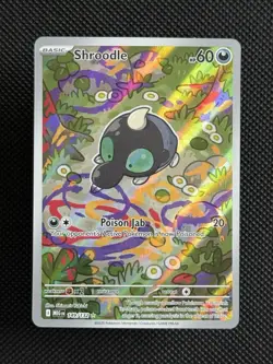 Shroodle 149/132 Illustration Rare Mega Evolution Pokemon Near Mint - Image 1