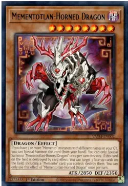 Yu-Gi-Oh! - Mementotlan-Horned Dragon - VASM-EN002 - Rare - 1st Ed - NM/M - Image 1