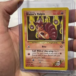 POKEMON BLAINE'S VULPIX 66/132 COMMON GYM CHALLENGE Pokemon Card Vintage Vtg NM - Image 1
