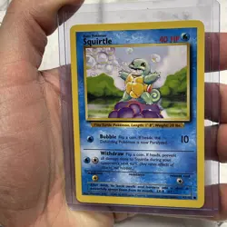 Pokemon Squirtle 63/102 Common Base Set Unlimited WOTC NM/MT Vintage Vtg Card - Image 2