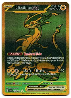 Miraidon ex 243/091 - Paldean Fates Hyper Rare Pokemon TCG - M/LP Card - Image 1