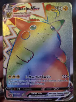 Pokemon Pikachu VMAX 188/185 Vivid Voltage 2020 Secret Rainbow Rare Card TCG - Image 1