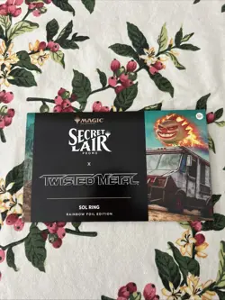 NEW Sealed MTG Secret Lair Promo x Twisted Metal Sol Ring Rainbow Foil English ✅ - Image 1