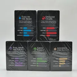 5x Magic the Gathering 2018 Game Night Factory Sealed Loose Decks - Image 1