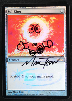 Sol Ring FOIL Signed & Altered Judge Reward Promo MTG - Image 1
