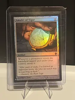 Magic The Gathering Worldwake Amulet of Vigor #121/145 Foil MTG TCG CCG - Image 3