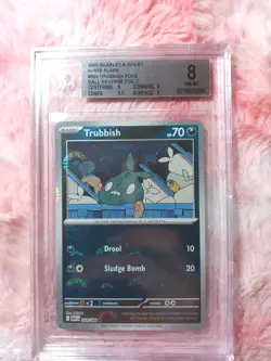 2025 Pokemon White Flare Trubbish Poke Ball Reverse Holo BGS 8 NM-MT #059 PSA - Image 2