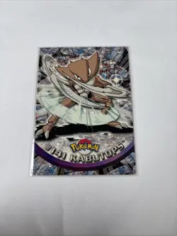 2000 Topps Pokemon TV Series Blue Logo Kabutops #141 - Image 1