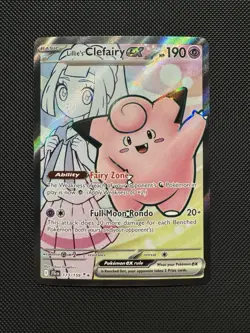 Pokemon TCG Lillie’s Clefairy ex 173/159 SV09: Journey Together Ultra Rare NM - Image 1