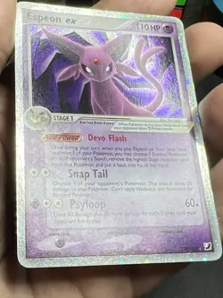 2005 Unseen Forces 102/115 Espeon ex Holo Ultra Rare Pokemon TCG - Image 2