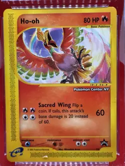 Ho-Oh # 52 Black Star Promo Pokemon Center NY Stamped Card CGC GEM MINT 10 2002 - Image 2