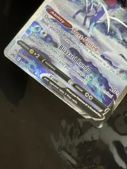 Pokemon Suicune v Crown Zenith OC Error Holo Ultra Rare Card GG38/GG70 - Image 2