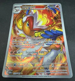 Pokemon TCG Infernape Card Twilight Masquerade Illustration, Rare, 173/167 NM - Image 2