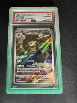 PSA 10 Crustle 183/182 Paradox Rift Illustration Rare Pokemon Card - Image 1