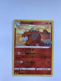 Pokemon Card Camerupt Pokemon Go Reverse Holo 014/078 Near Mint - Image 1