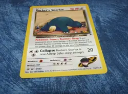 Pokemon Rocket's Snorlax 33/132 TCG Gym Heroes Non Holo WOTC card - Image 1