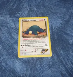 Pokemon Rocket's Snorlax 33/132 TCG Gym Heroes Non Holo WOTC card - Image 2