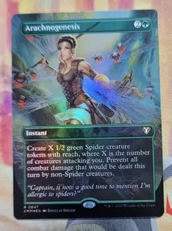 Arachnogenesis (Borderless) (Foil) MTG Commander Masters (CMM) (NM) - Image 1