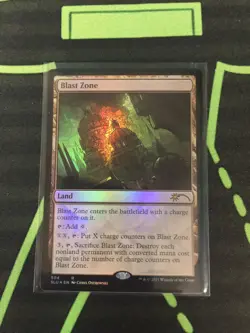 MTG Magic The Gathering Blast Zone Foil Secret Lair Promo Land Commander - Image 1