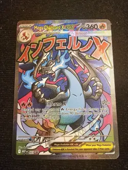 Mega Charizard x EX 023 Mega Evolution Promo Holo Pokemon Card English - Image 1