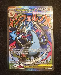 Mega Charizard x EX 023 Mega Evolution Promo Holo Pokemon Card English - Image 2