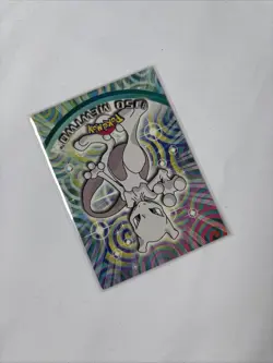 Topps Pokemon MEWTWO #150 Blue Logo Non Holo TV Animation Edition - Image 3