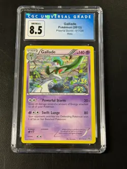Gallade 2013 Plasma Storm 61/135 Holo CGC 8.5 Pokemon - Image 1