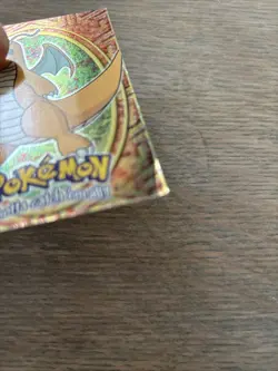 🔵 1999 Topps Pokemon Movie DRAGONITE #149 HOLO Textured FOIL #E12 Black Logo - Image 4