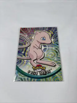 Pokemon 2000 Topps TV Animation Edition Series 3 Mew #151 Blue Logo - Image 1