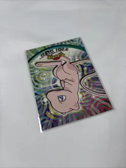 Pokemon 2000 Topps TV Animation Edition Series 3 Mew #151 Blue Logo - Image 3