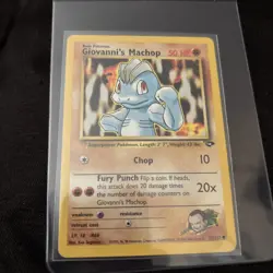 Giovanni's Machop Common Unlimited Gym Challenge 072/132 Pokemon - Image 1