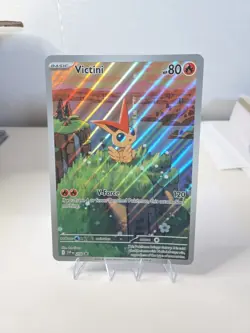 JUMBO Pokemon Victini SVP 208 Black Star Promo Illustration - Image 1