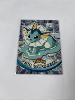 2000 Topps Pokemon TV Animation Edition Series 3 Non Holo #134 Vaporeon - Image 1