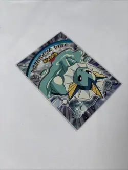 2000 Topps Pokemon TV Animation Edition Series 3 Non Holo #134 Vaporeon - Image 3