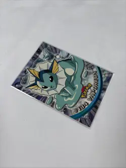 2000 Topps Pokemon TV Animation Edition Series 3 Non Holo #134 Vaporeon - Image 5